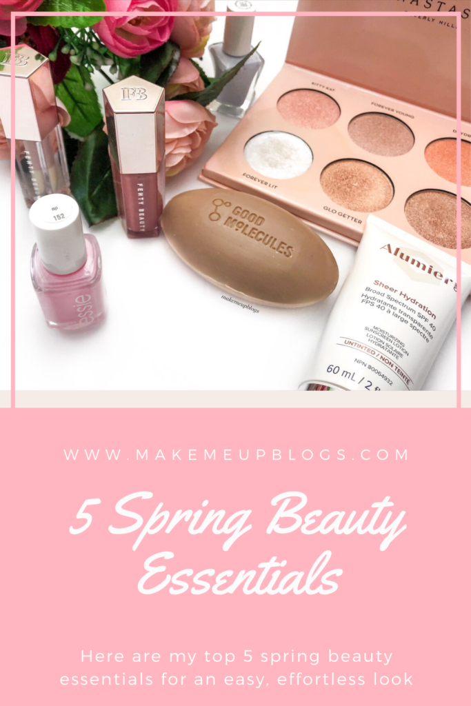 5 Spring Beauty Essentials pin